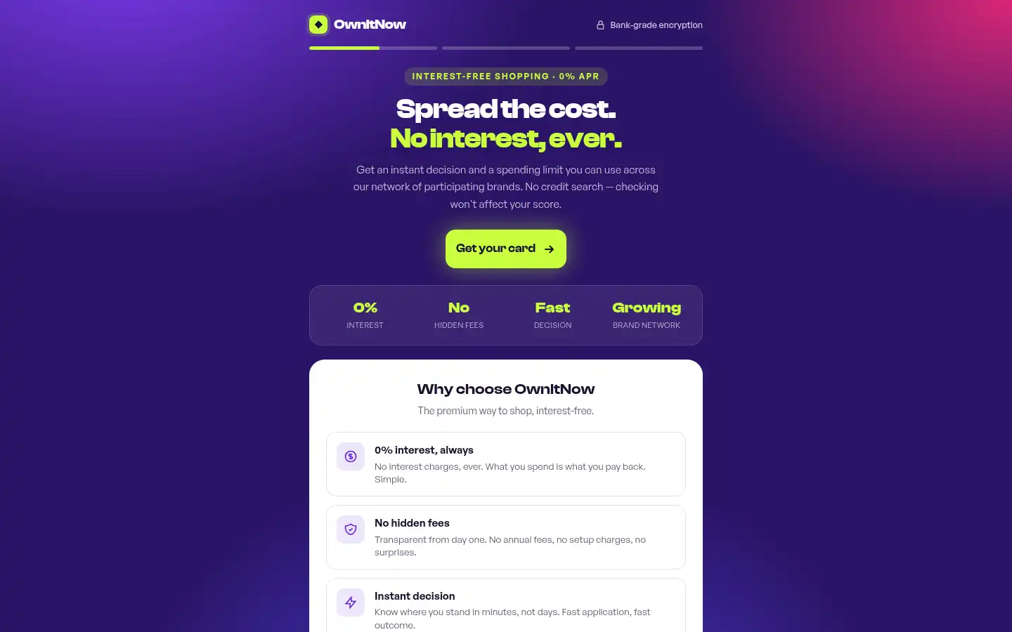 Screenshot of ownitnow.uk