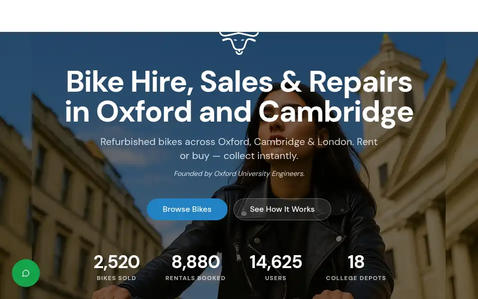 Screenshot of oxbykes.co.uk