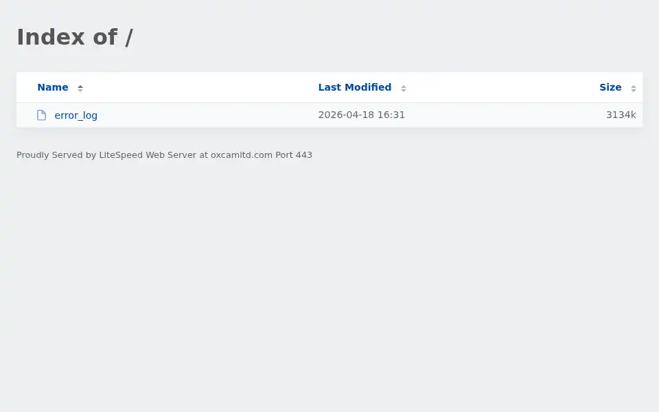 Screenshot of oxcamltd.com