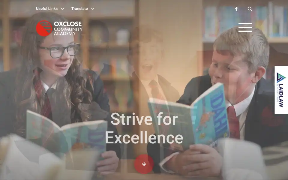 Screenshot of oxclosecommunity.laidlawschoolstrust.co.uk
