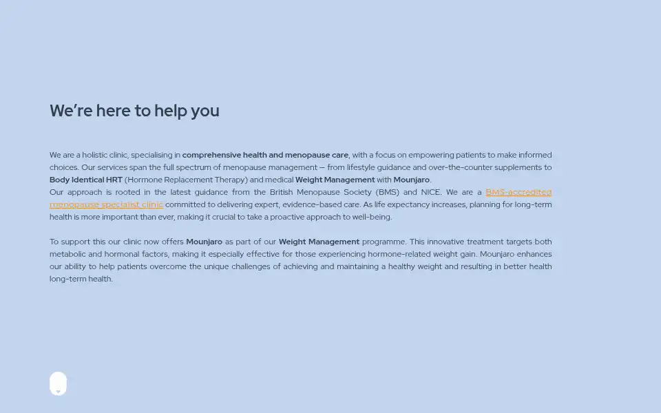 Screenshot of oxfordhormoneclinic.com