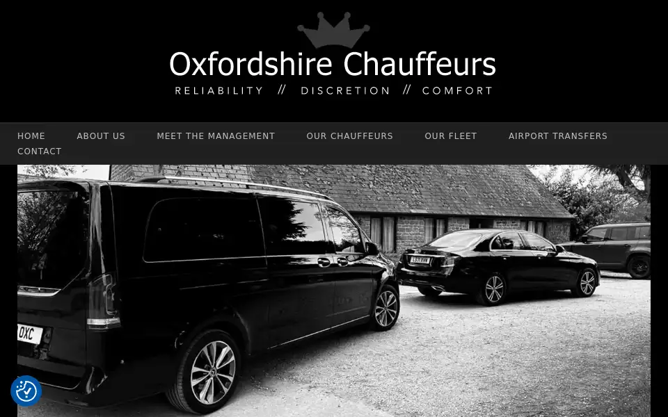 Screenshot of oxfordshirechauffeurs.com