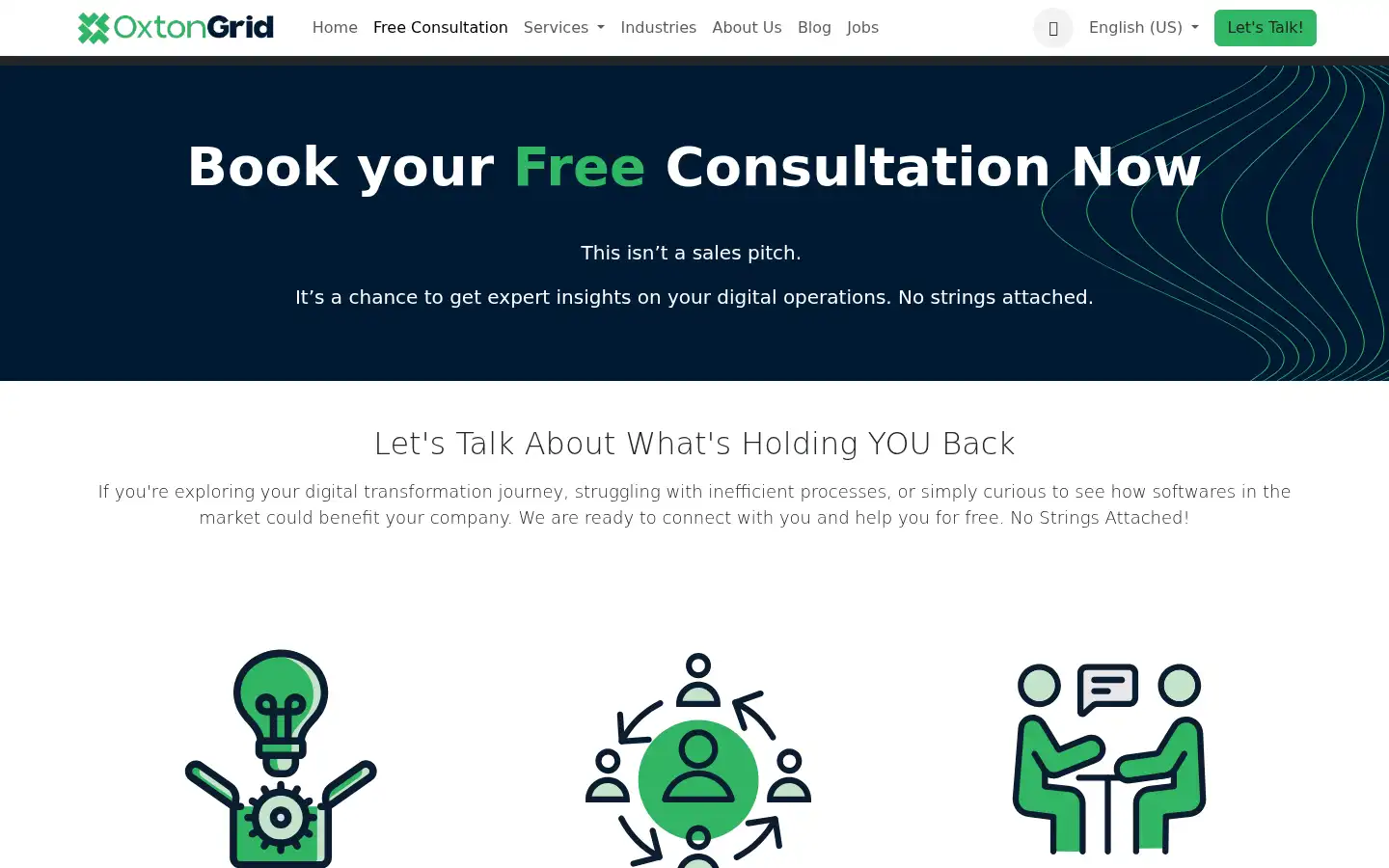 Screenshot of oxtongrid.com
