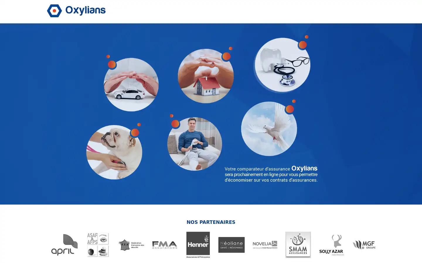 Screenshot of oxylians.fr