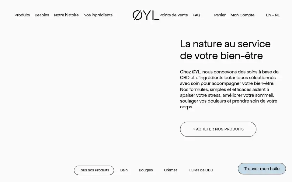 Screenshot of oyl-cbd.com