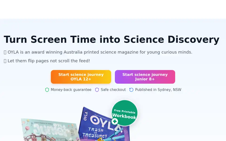 Screenshot of oyla.au