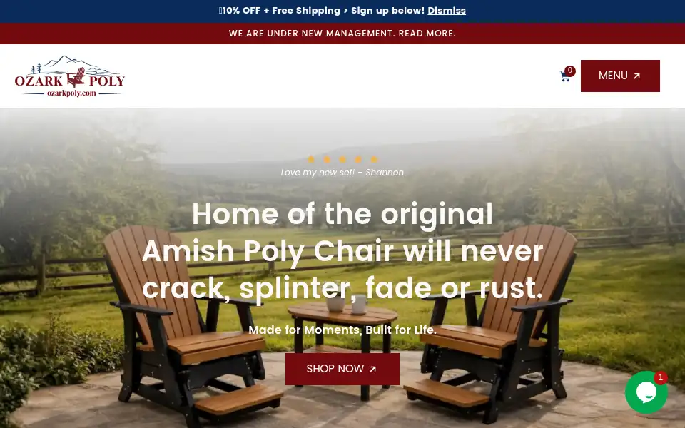 Screenshot of ozarkpoly.com