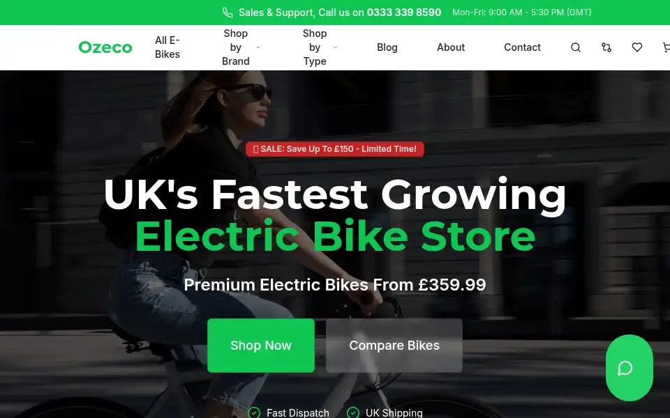 Screenshot of ozeco.co.uk