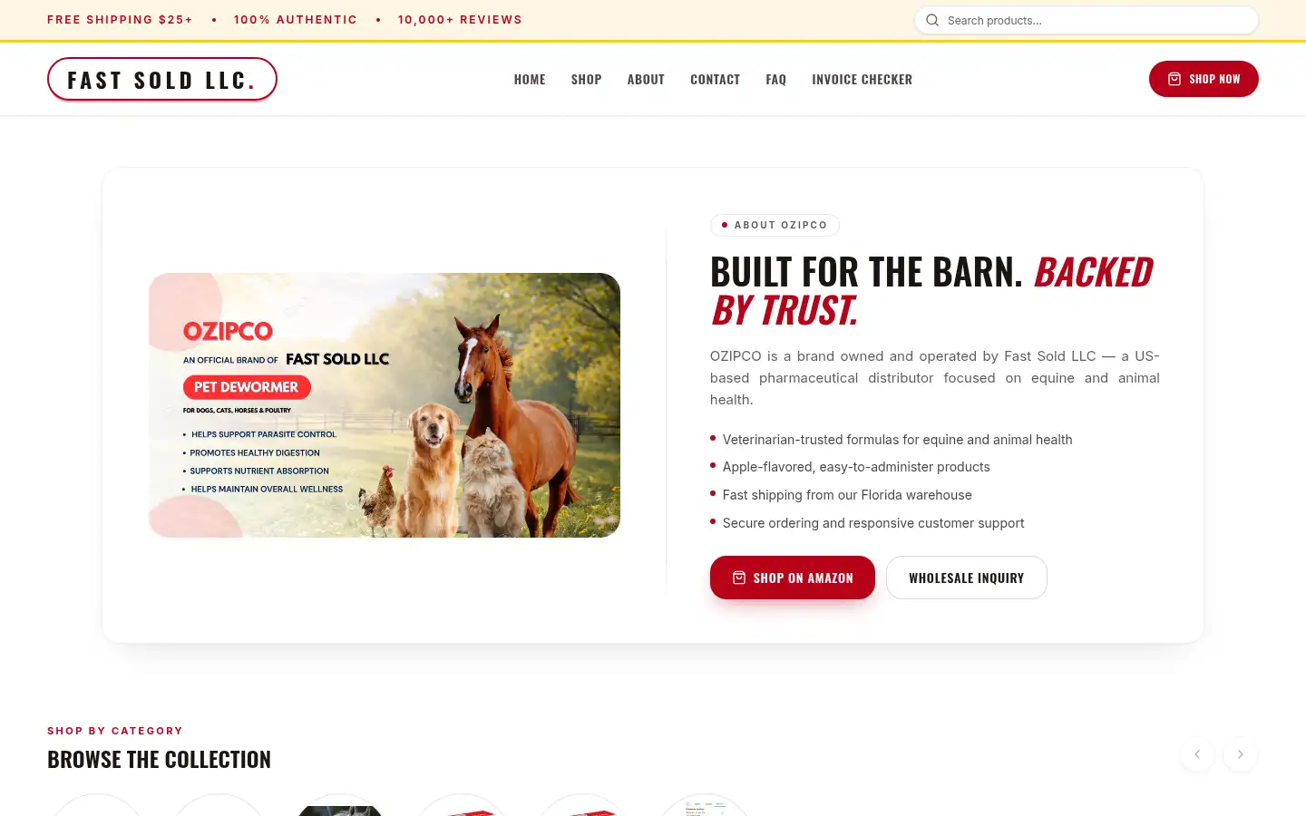Screenshot of ozipco.us