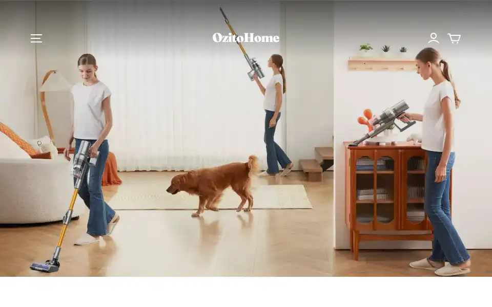 Screenshot of ozitohome.com