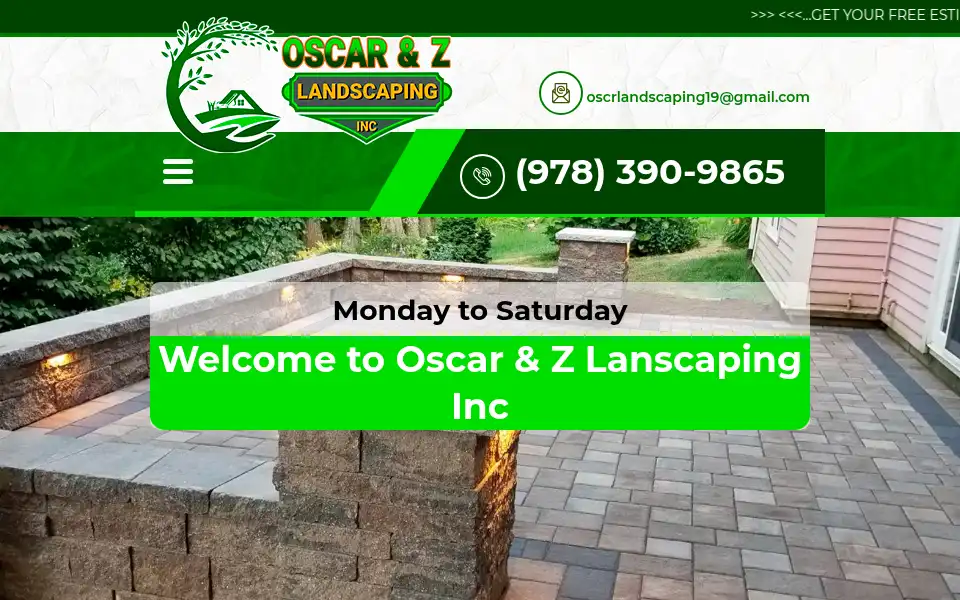 Screenshot of ozlandscapinginc.com