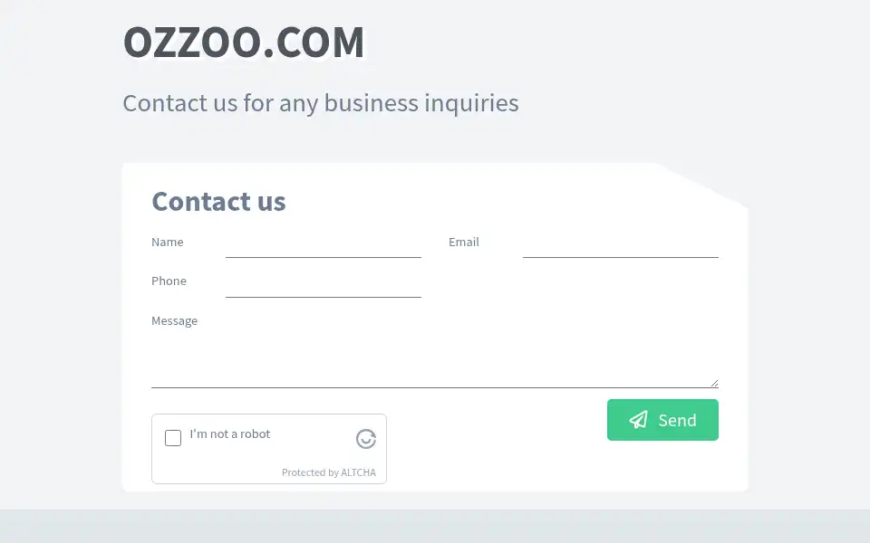 Screenshot of ozzoo.com