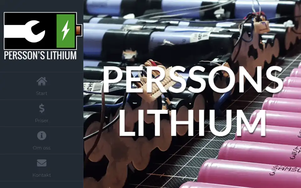 Screenshot of p-lithium.se