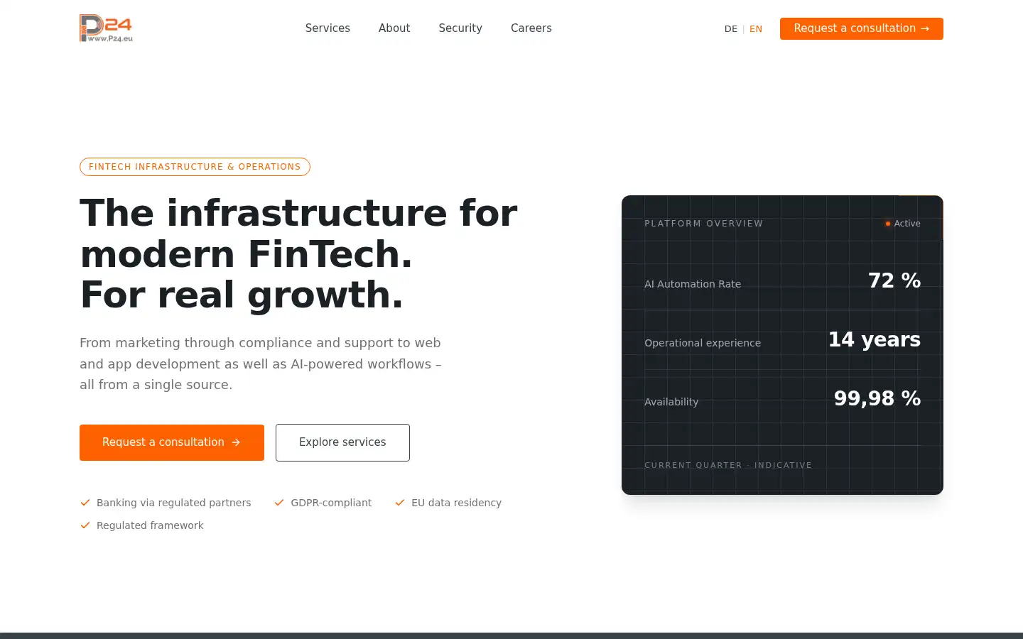 Screenshot of p24.eu