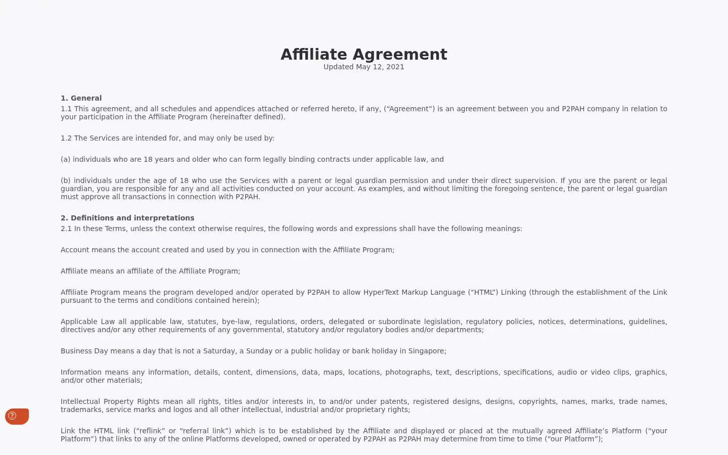 Screenshot of p2pah.com