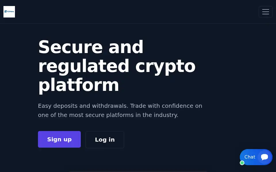 Screenshot of p2prime.com