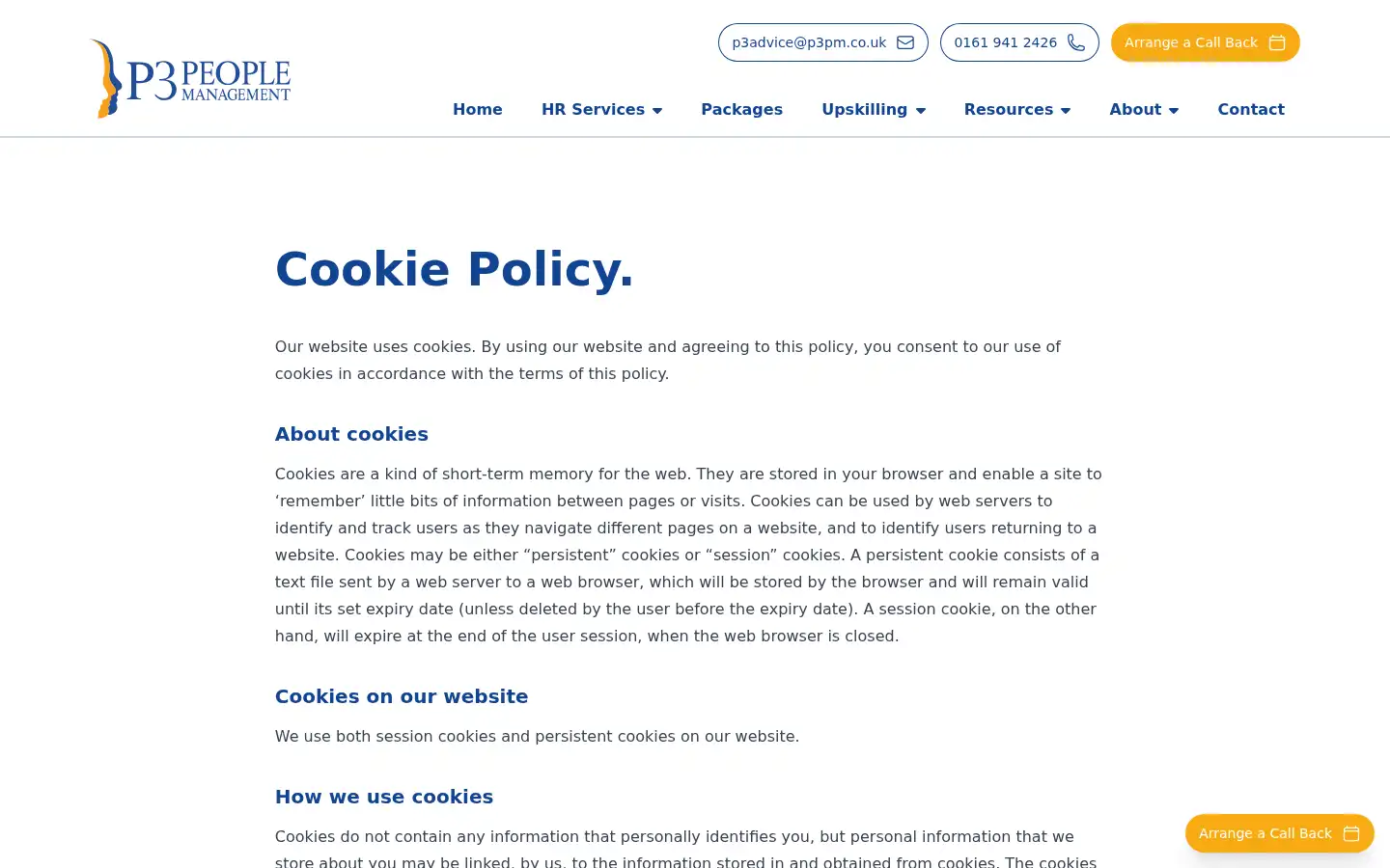Screenshot of p3pm.co.uk