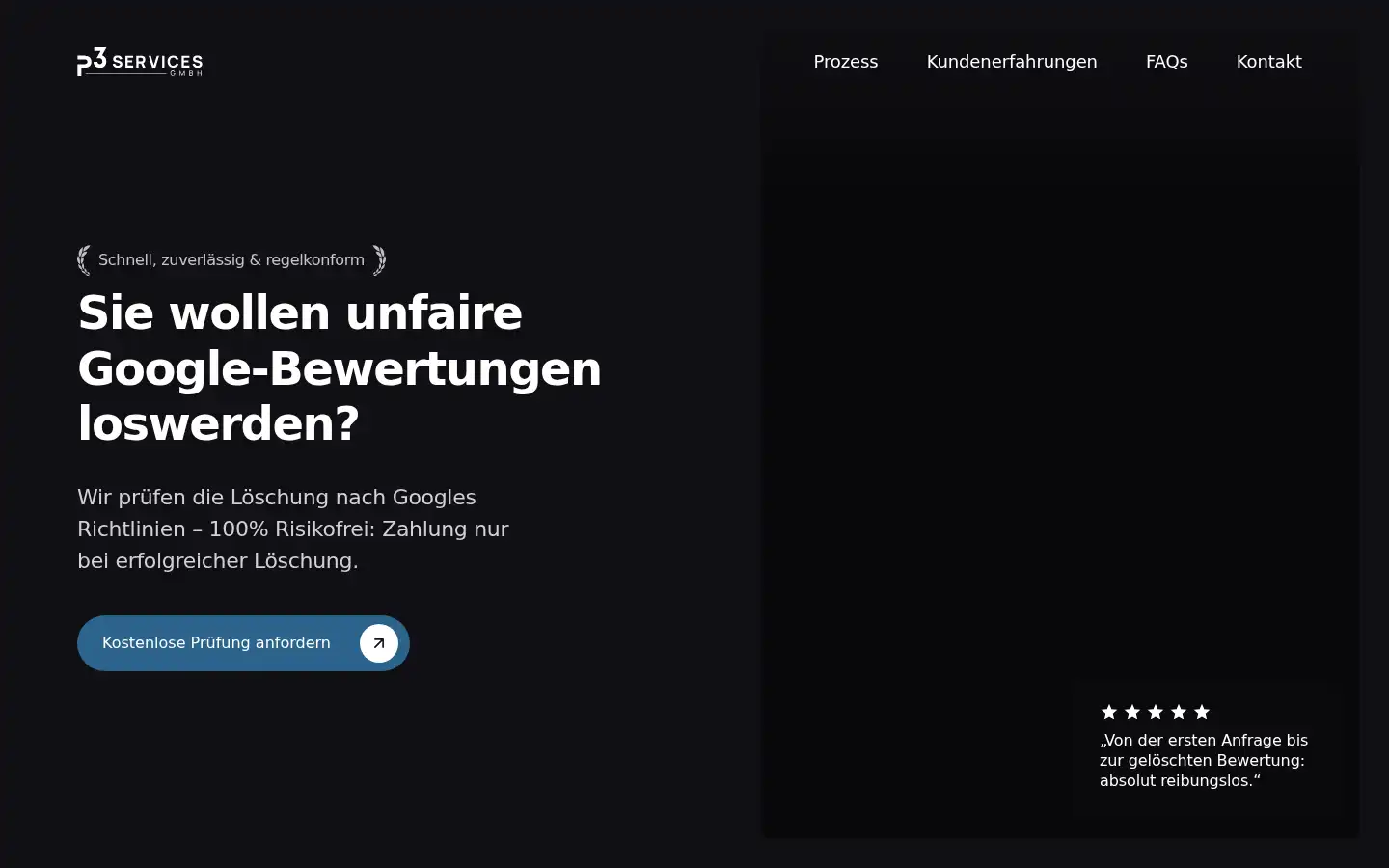 Screenshot of p3services.de