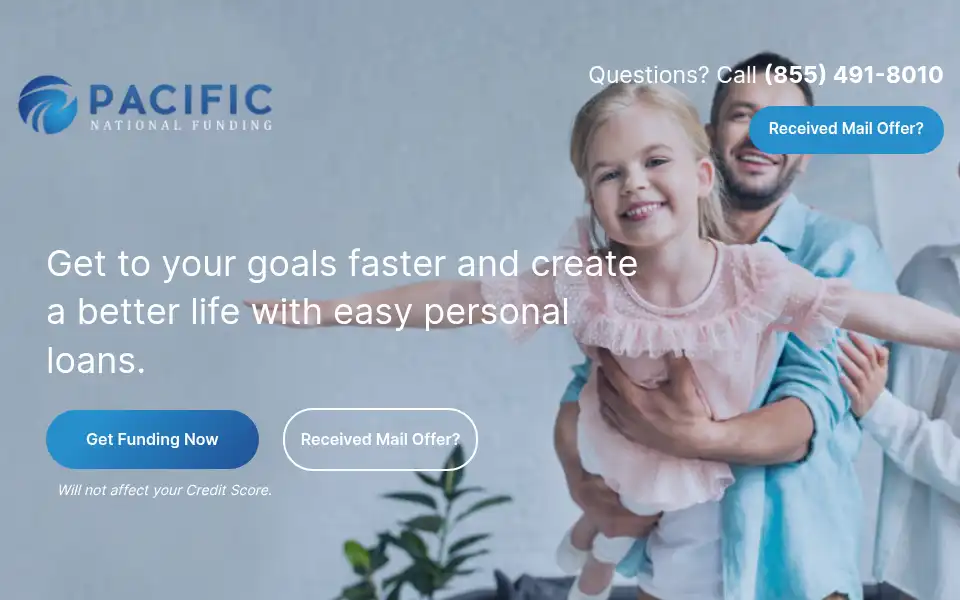 Screenshot of pacificnationalfunding.com