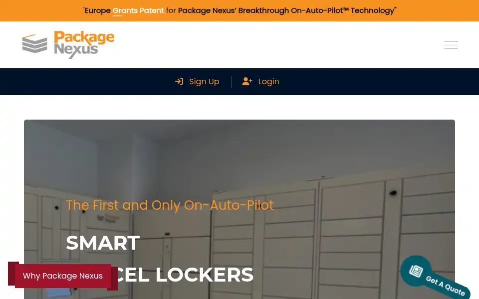 Screenshot of packagenexus.com
