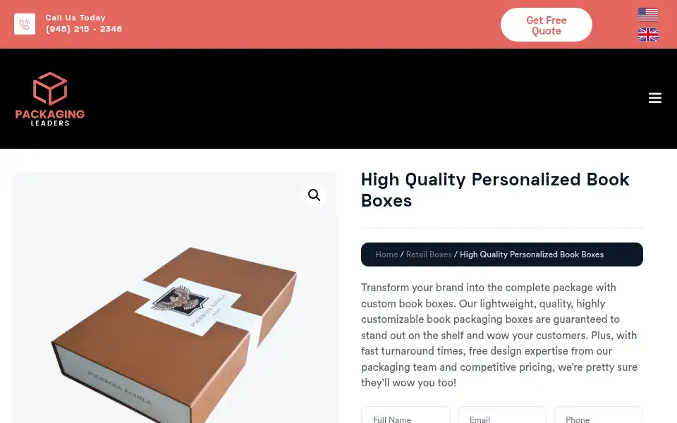 Screenshot of packagingleaders.com