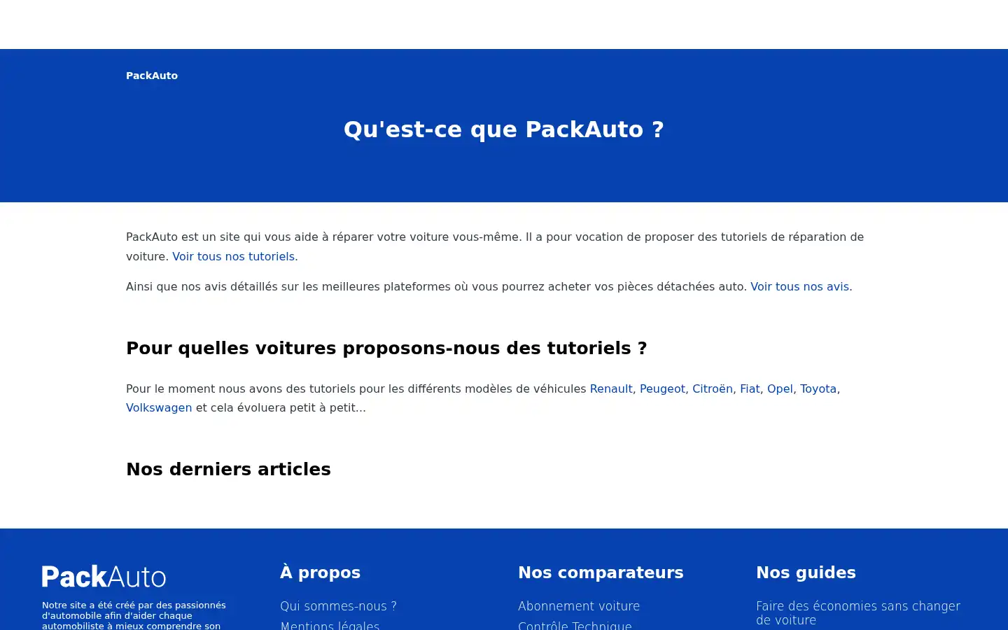 Screenshot of packauto.fr