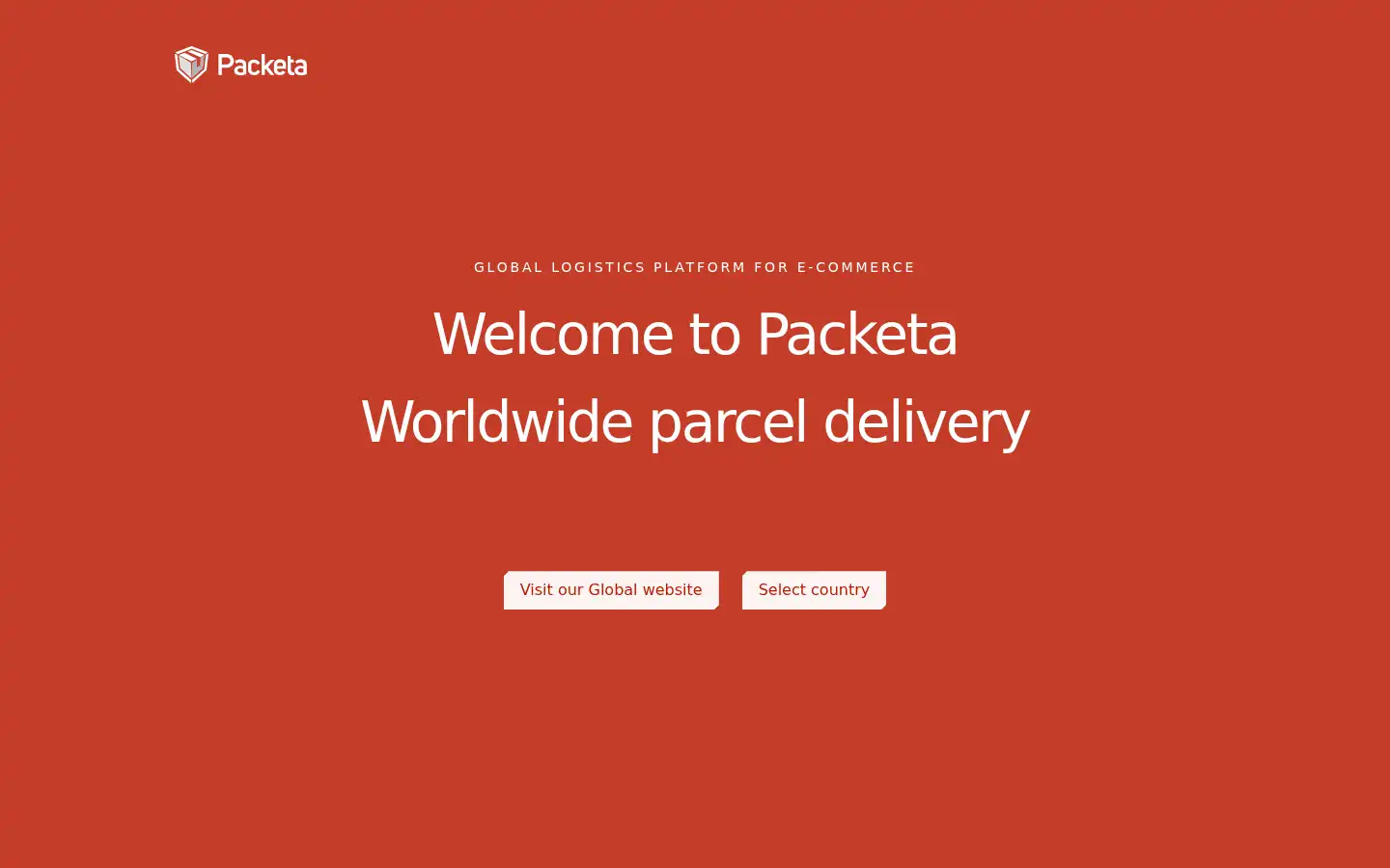 Screenshot of packeta.com