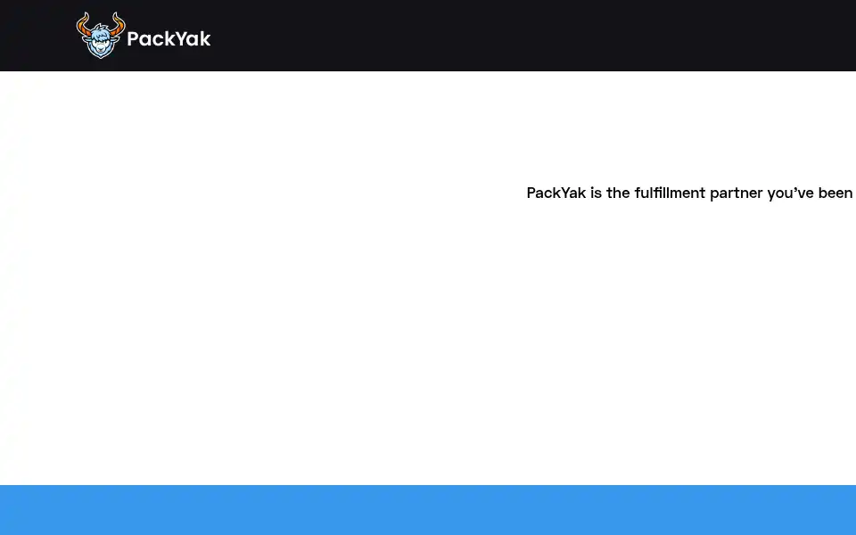 Screenshot of packyak.com