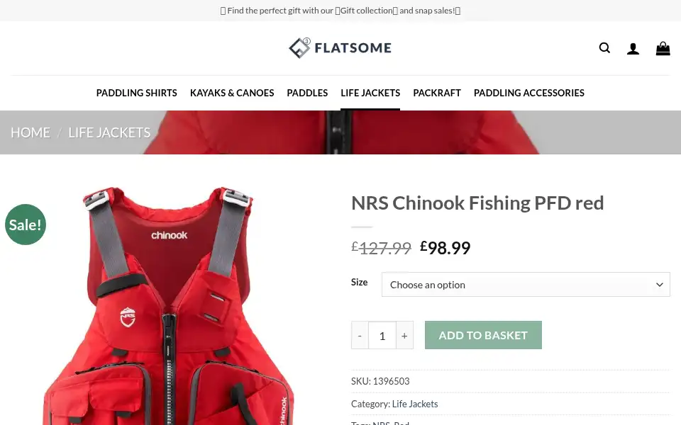 Screenshot of paddlessale.com