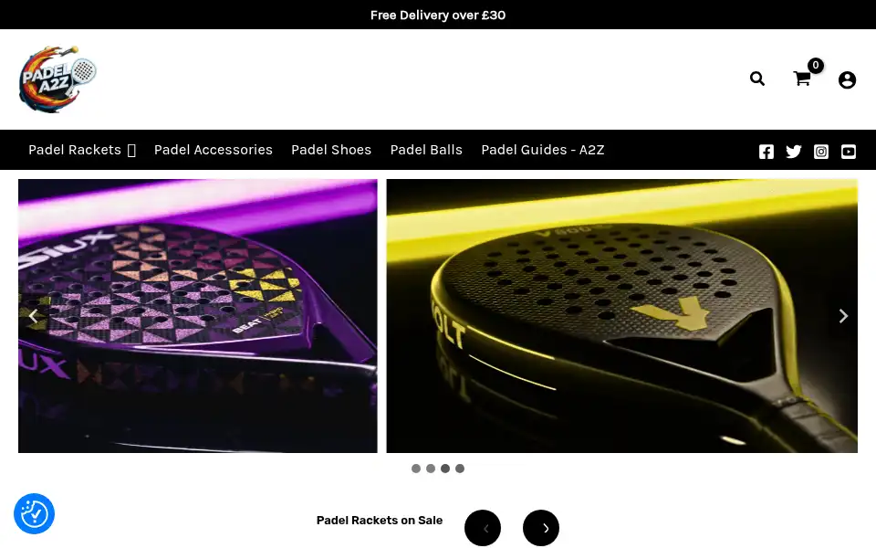 Screenshot of padela2z.com