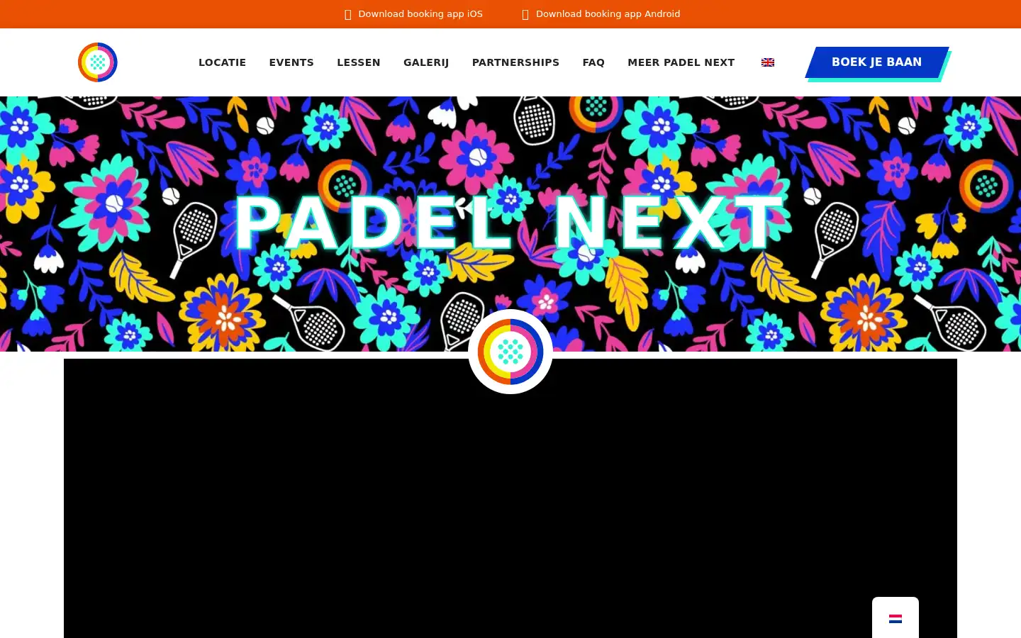 Screenshot of padelnext.nl
