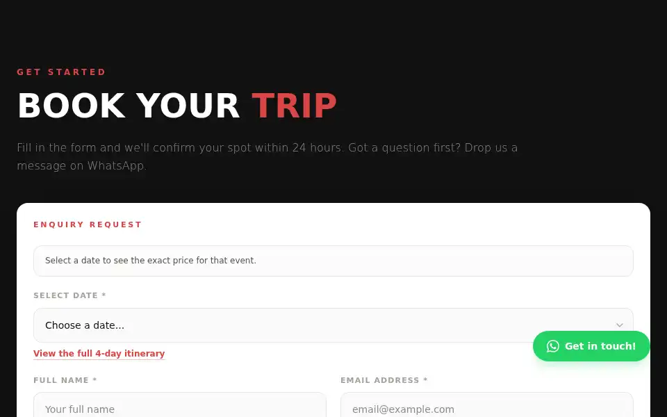 Screenshot of padeltripper.com