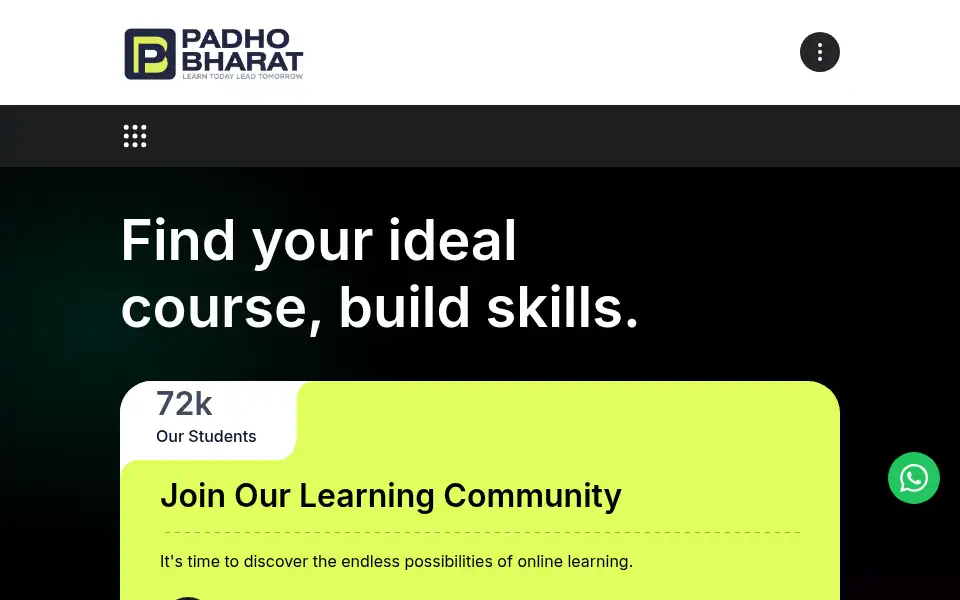 Screenshot of padhobharat.com
