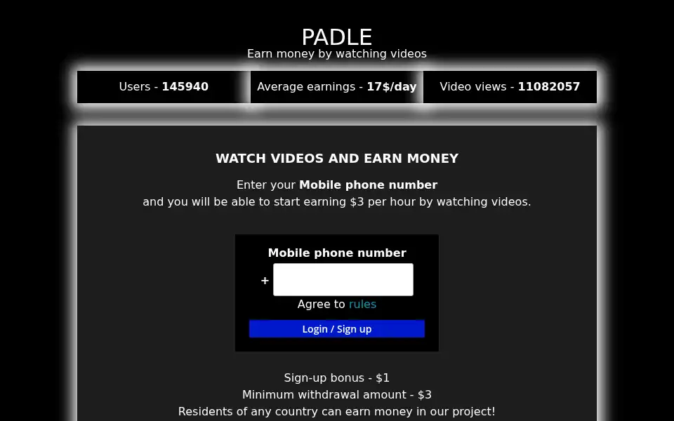 Screenshot of padle.pro