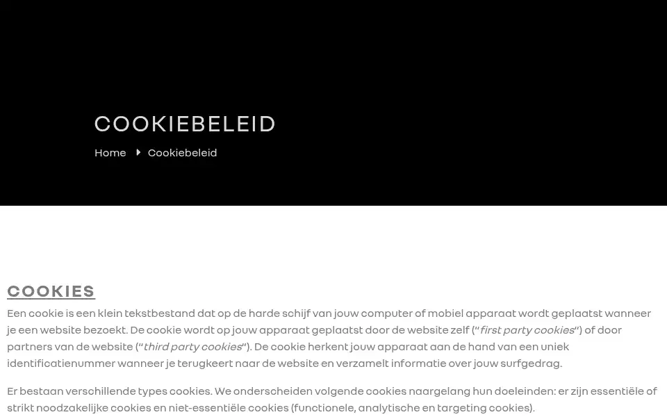 Screenshot of paesmans.be