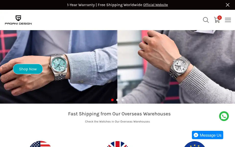 Screenshot of paganidesign.cn