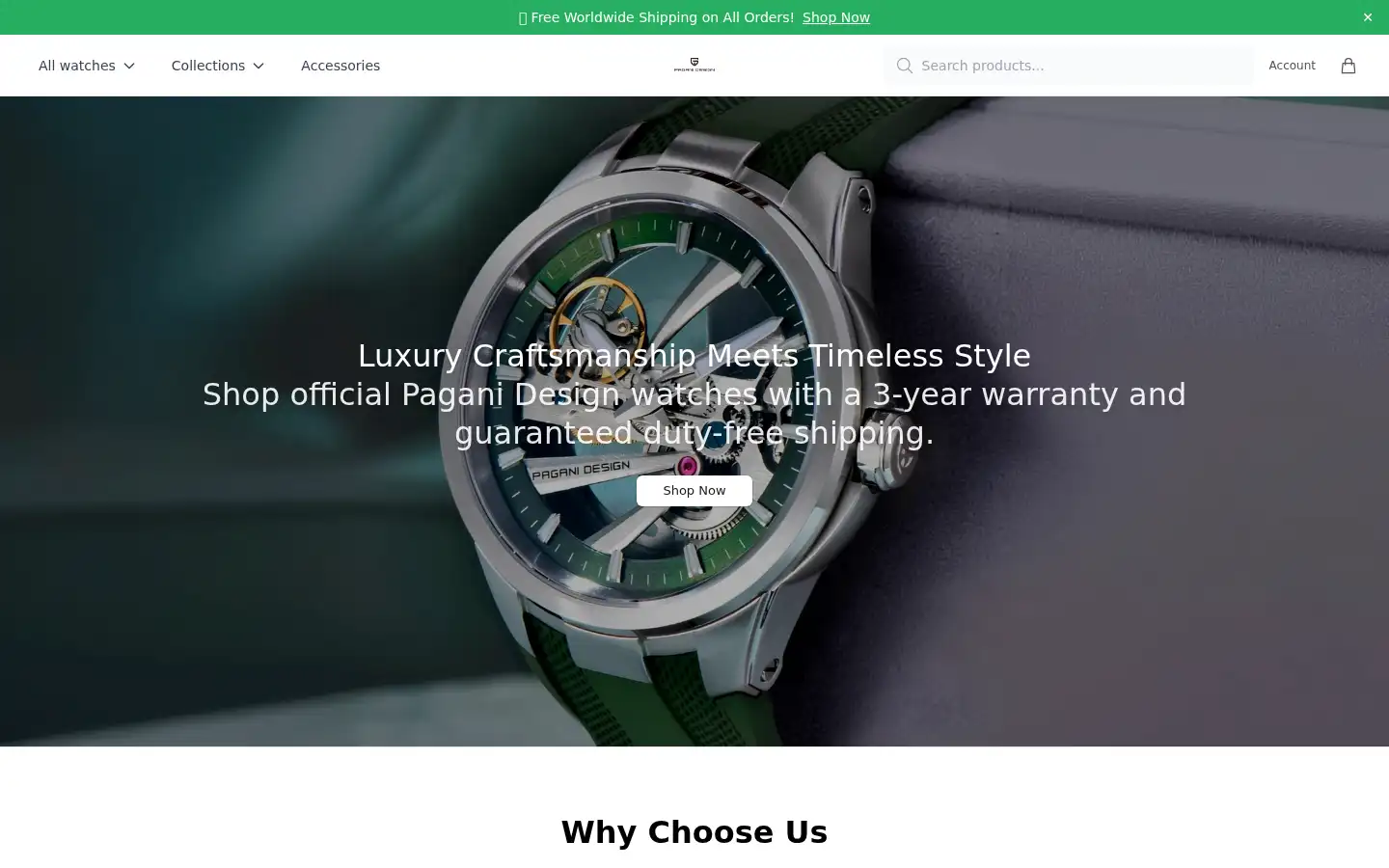 Screenshot of paganidesign.shop