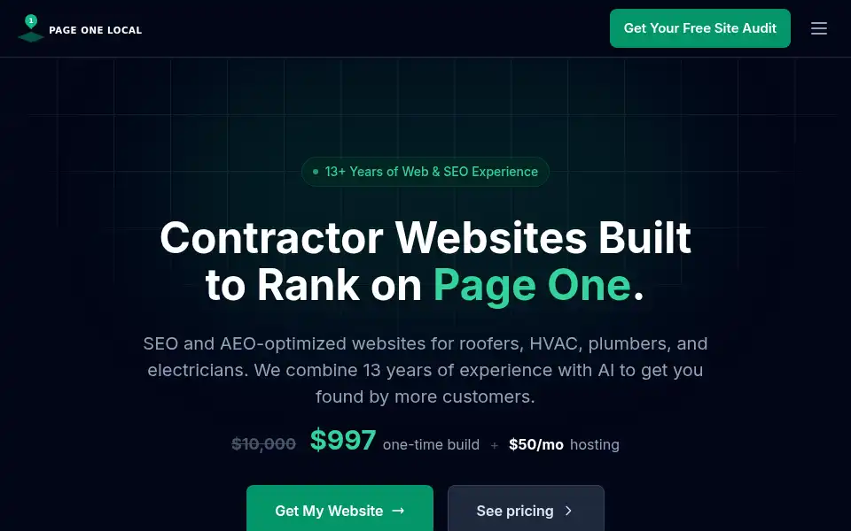 Screenshot of pageonelocal.com