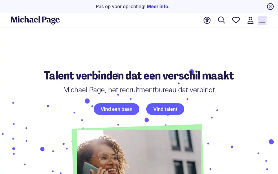 Screenshot of pagepersonnel.nl