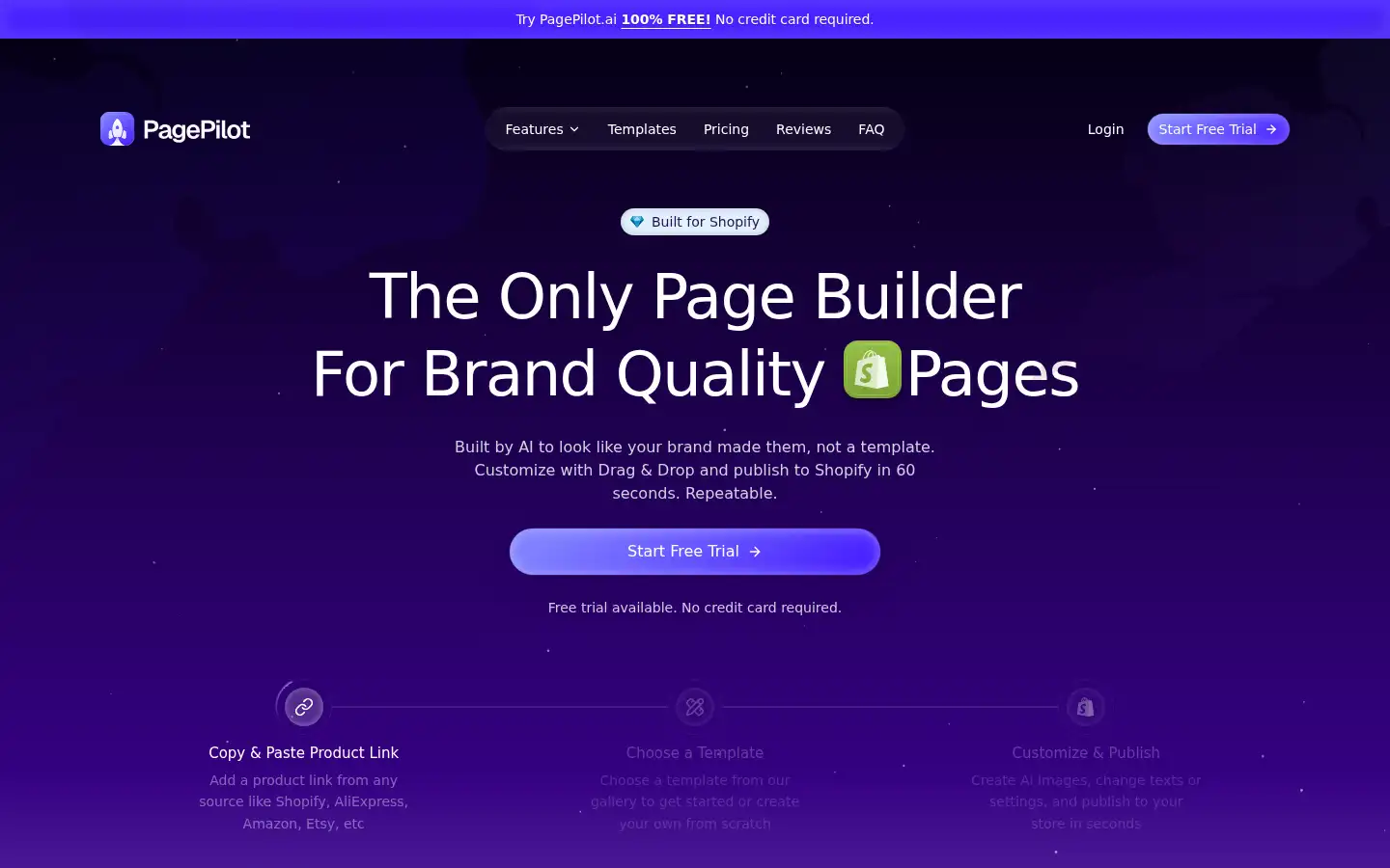 Screenshot of pagepilot.ai