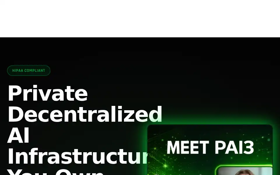 Screenshot of pai3.ai