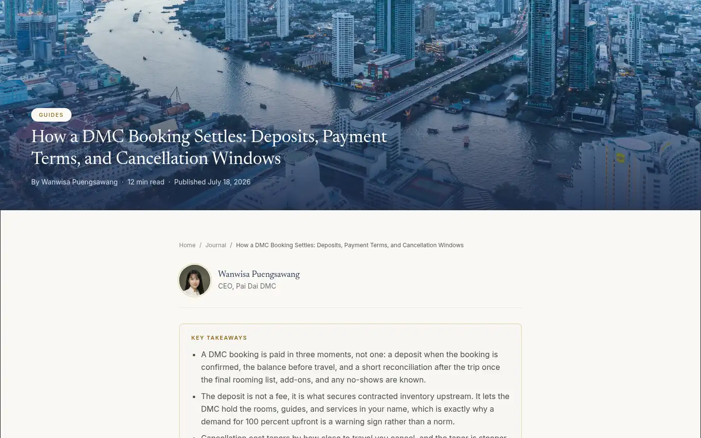 Screenshot of paidaitravel.com