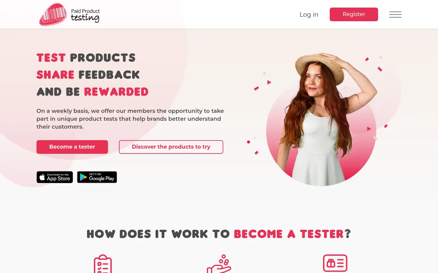 Screenshot of paidproducttesting.co.uk