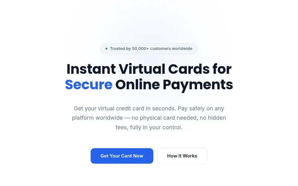 Screenshot of paidvcc.com