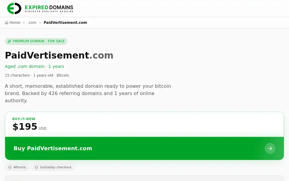 Screenshot of paidvertisement.com