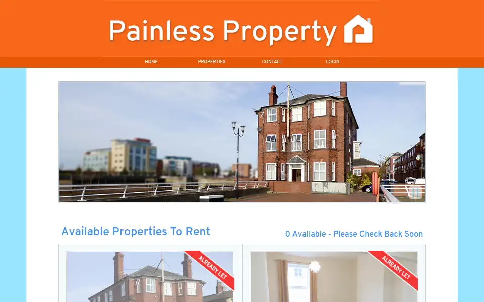 Screenshot of painlessproperty.co.uk