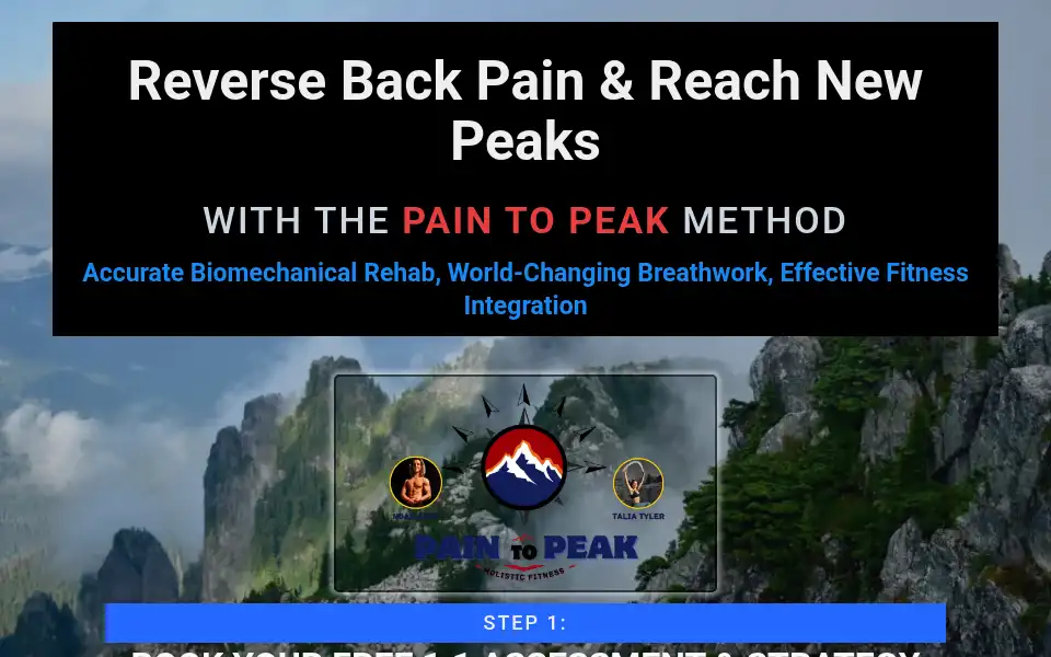 Screenshot of paintopeakfitness.com
