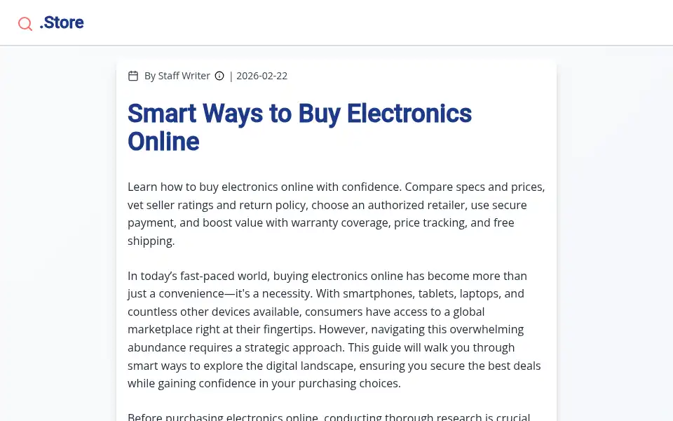 Screenshot of paiydaelectronics.com