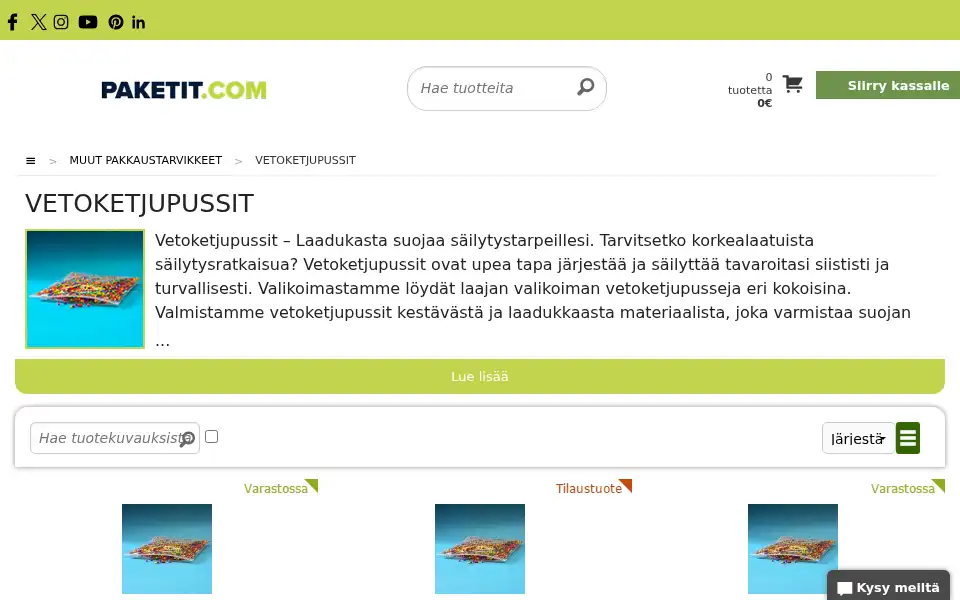 Screenshot of paketit.com