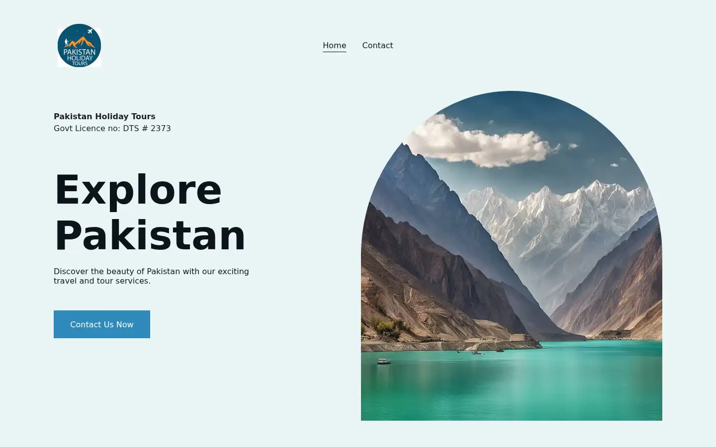 Screenshot of pakistanholidaytours.com.pk